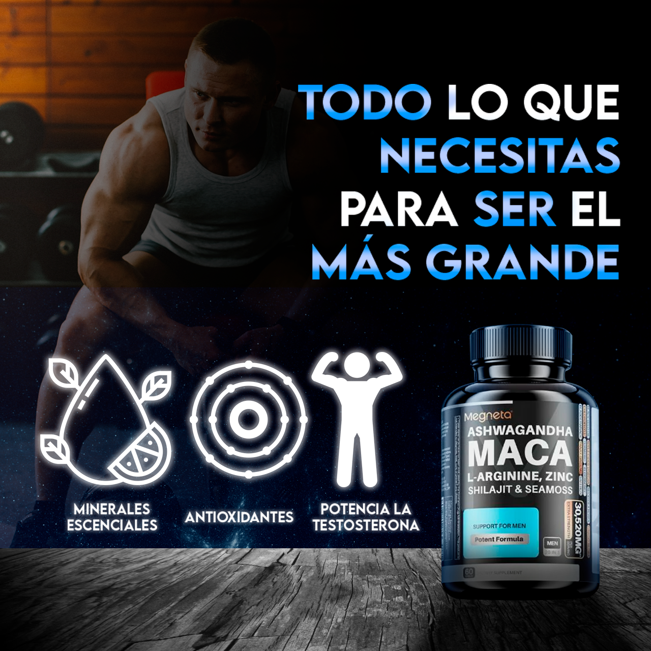 ⚡ MACA POWER+ SHILAJIT + Energía, fuerza y vitalidad
