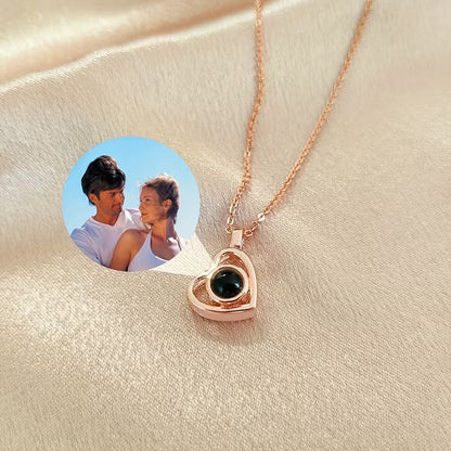 COLLAR CORAZON CON FOTO INTERNA PERSONALIZADA